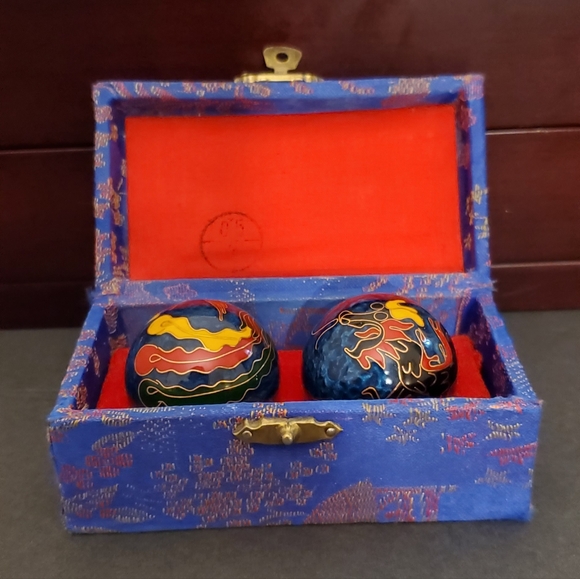 Ancient City Health Ball Factory Baoding China Meditation Chiming Balls Dragon - Picture 4 of 9